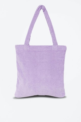 Velours Handtas Paars