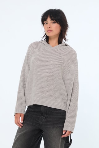 Trui met Capuchon - Lichtgrijs