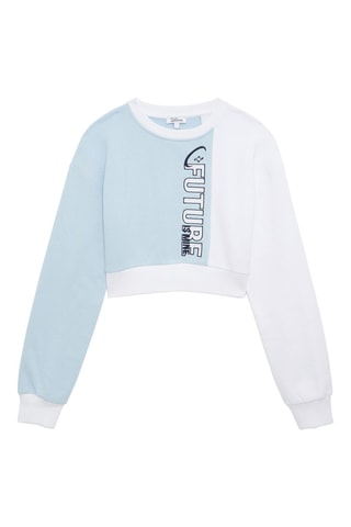 Korte Trui - Hemelsblauw en Wit