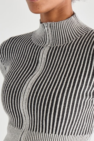 Kort Vest - Ecru en Zwart