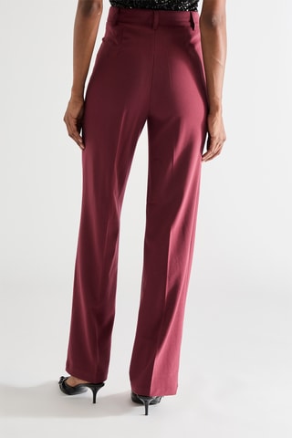 Broek Hoge Taille - Bordeauxrood