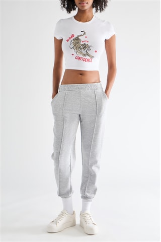 Joggingbroek - Gemêleerd Lichtgrijs