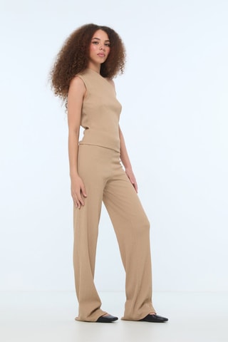 Broek Wide Legs - Beige