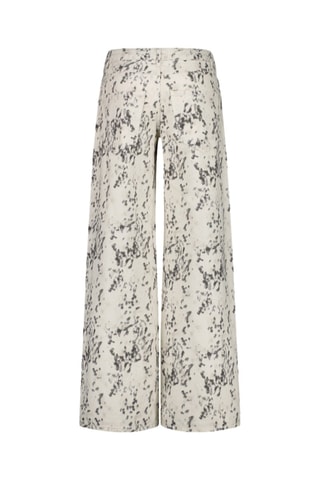 Broek wide legs - Ecru