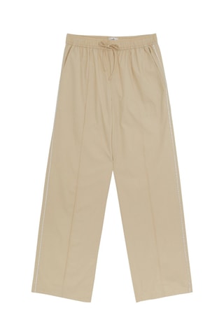 Broek Wide Legs Beige