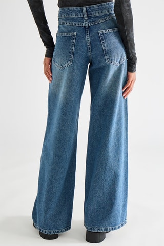 Jeans wide legs - Blauw