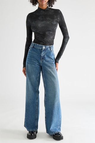 Jeans wide legs - Blauw