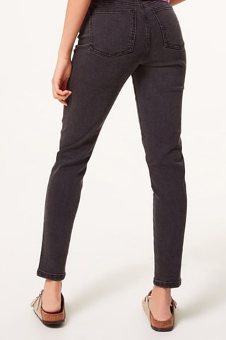 Jeans Skinny Hoge Taille - Zwart