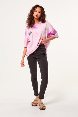 Jeans Skinny Hoge Taille - Zwart