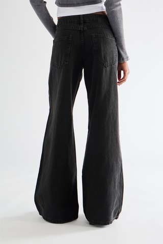 Jeans wide legs - Zwart
