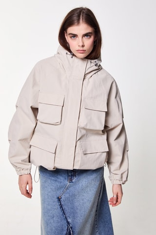 Veste à capuche - Beige