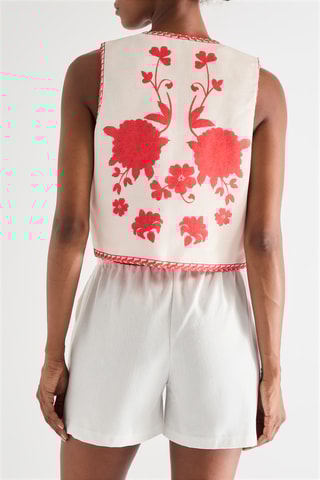 Mouwloos Vest - Rood