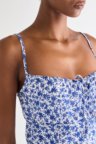 Crop Top - Indigoblauw