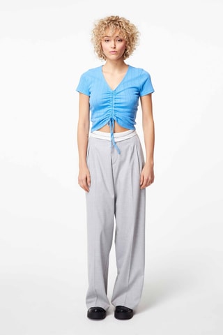 Crop top Hemelsblauw