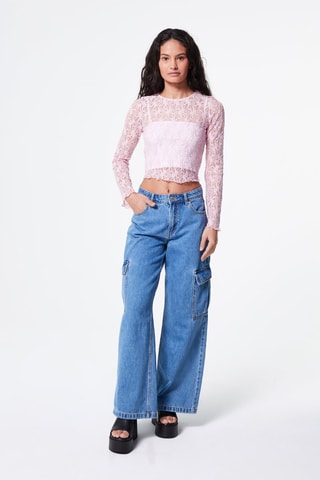 Crop top Roze