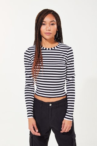 Crop top Zwart