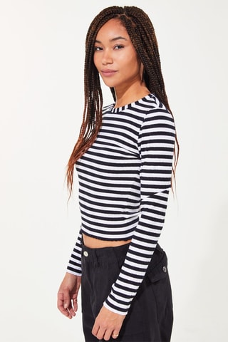 Crop top Zwart