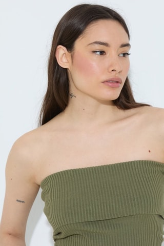 Strapless Top - Kaki