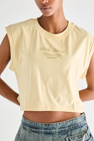 Crop Top - Beige