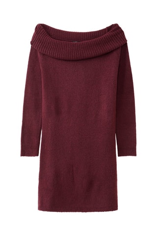 Trui-jurk- Donkerpaars