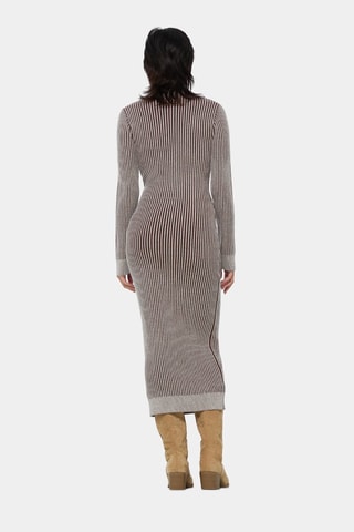 Lange jurk - Donkerbruin