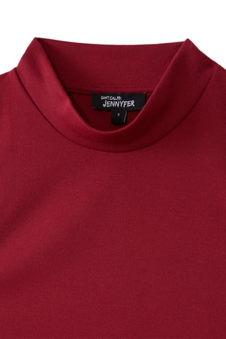 Rechte Jurk - Bordeauxrood