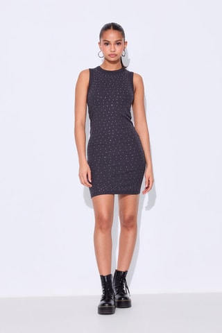 Nauwaansluitende Jurk - Donkergrijs