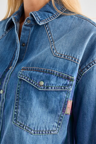 Spijkerjasje Mickey Disney - Blauw