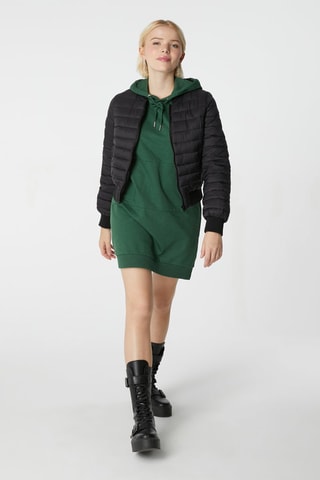 Gewatteerde Jas Zwart