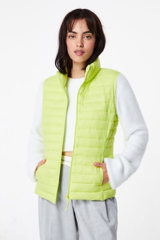Mouwloze Bodywarmer Lichtgroen