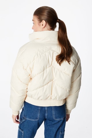 Gewatteerde Jas Beige