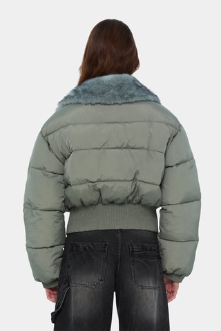 Gewatteerde Jas - Groen