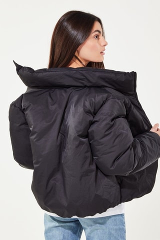 Gewatteerde Jas - Zwart