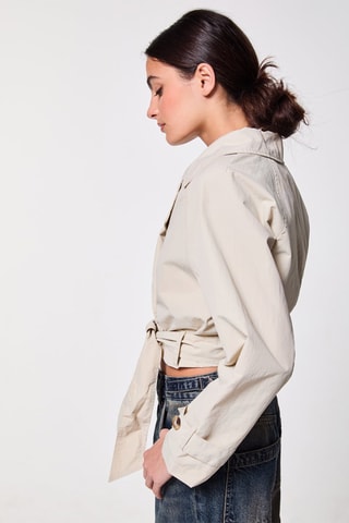 Korte Trenchcoat - Beige