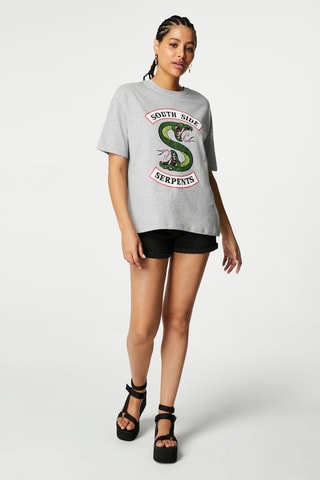 Oversized T-shirt Riverdale Gemêleerd Grijs
