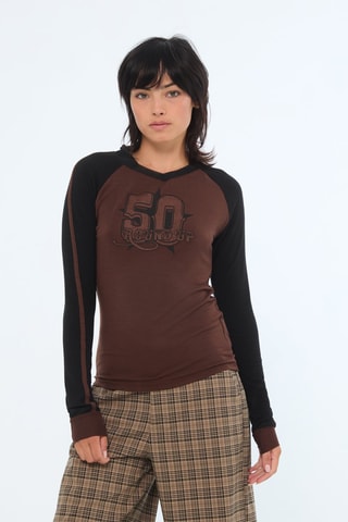 T-shirt - Donkerbruin