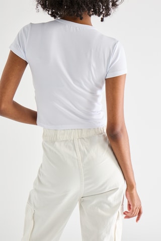 Cropped T-shirt - Wit