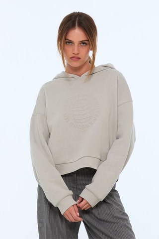 Sweater met Capuchon - Lichtgrijs