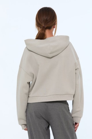 Sweater met Capuchon - Lichtgrijs