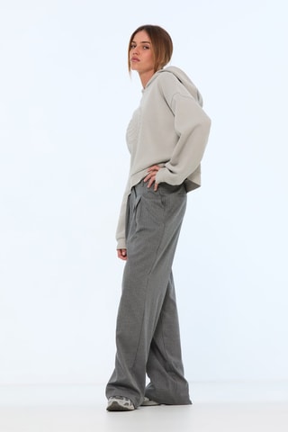 Sweater met Capuchon - Lichtgrijs