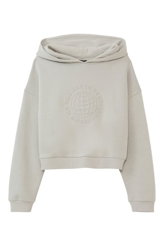 Sweater met Capuchon - Lichtgrijs