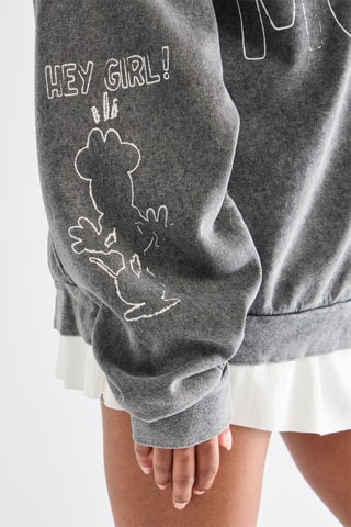 Sweater Mickey Disney - Gemêleerd Donkergrijs