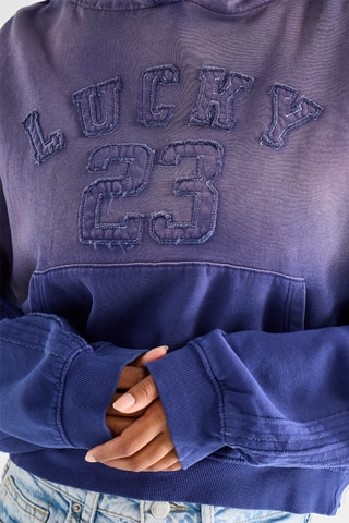 Sweater met Capuchon - Kobaltblauw