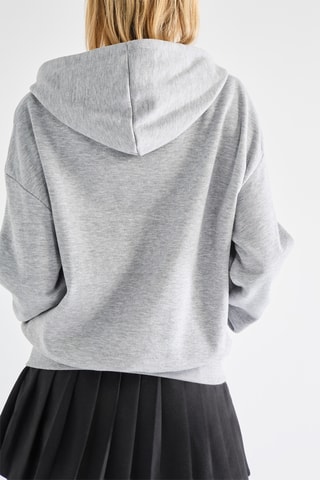 Sweater met Capuchon - Gemêleerd Grijs