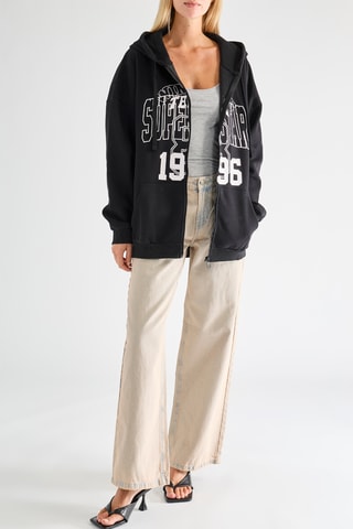 Sweater met Capuchon - Zwart