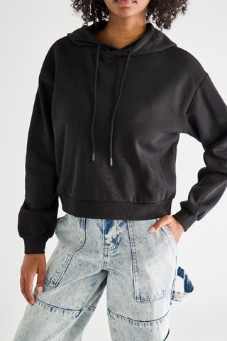 Sweater met Capuchon - Zwart