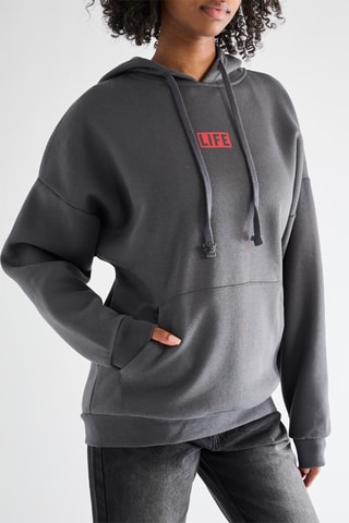 Sweater met Capuchon - Grijs