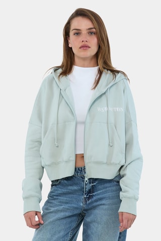 Sweater met capuchon - Lichtgroen