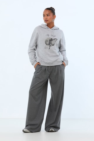 Sweater met capuchon - Grijs