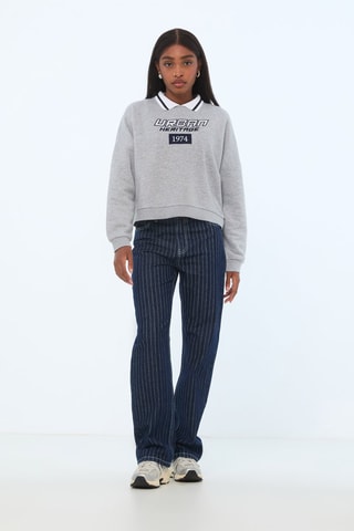 Sweater - Gemêleerd Grijs